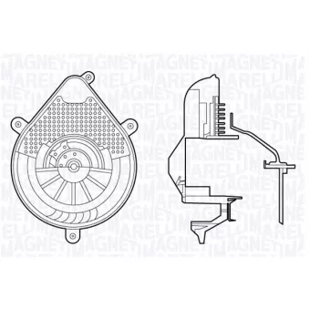 Pulseur d'air habitacle MAGNETI MARELLI 069412698010