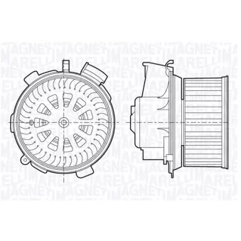 Pulseur d'air habitacle MAGNETI MARELLI 069412711010