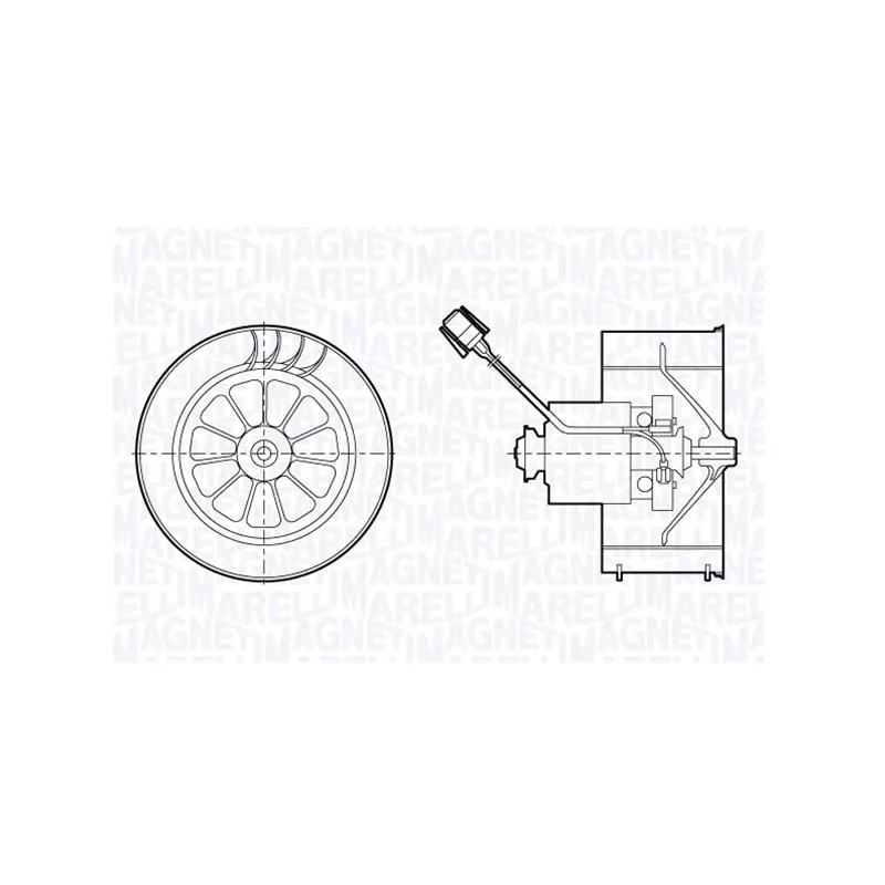Pulseur d'air habitacle MAGNETI MARELLI 069412678010