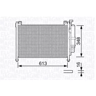 Condenseur, climatisation MAGNETI MARELLI 350203666000