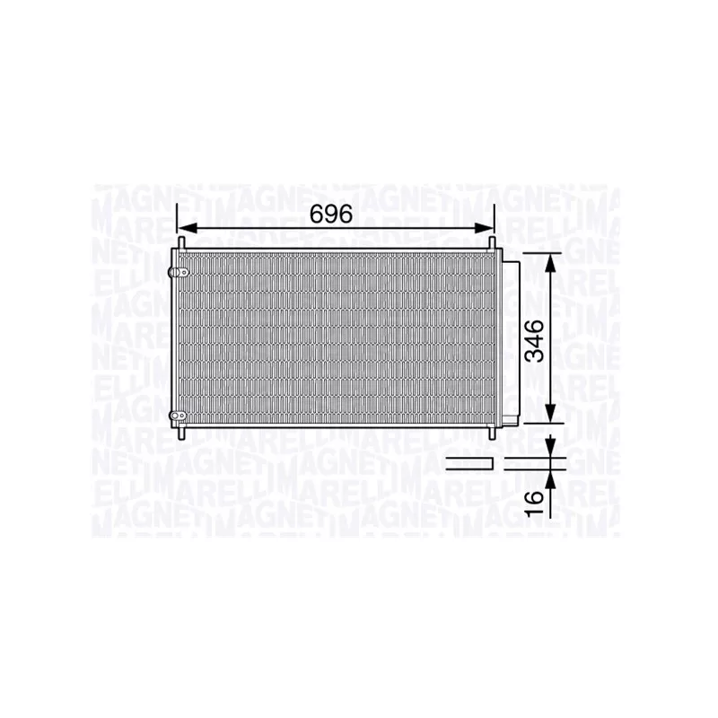 Condenseur, climatisation MAGNETI MARELLI 350203685000