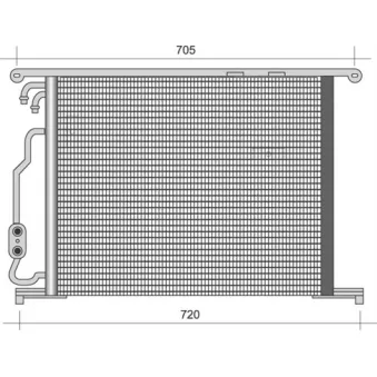 Condenseur, climatisation MAGNETI MARELLI 350203487000