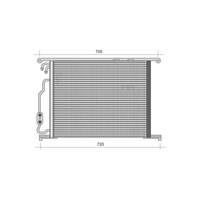 Condenseur, climatisation MAGNETI MARELLI 350203487000