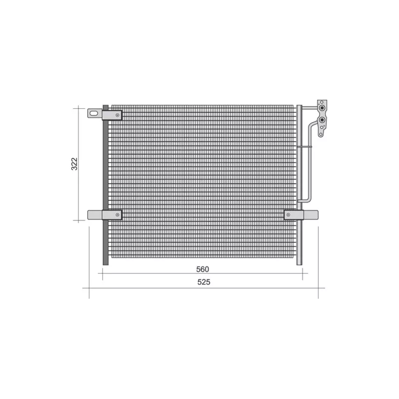 Condenseur, climatisation MAGNETI MARELLI 350203441000