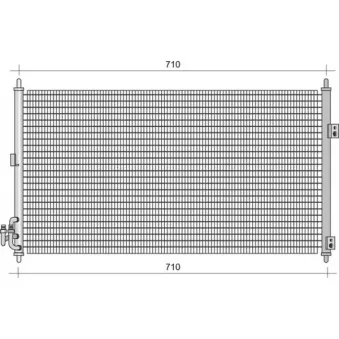 Condenseur, climatisation MAGNETI MARELLI 350203430000