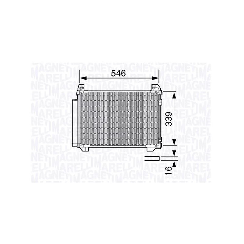 Condenseur, climatisation MAGNETI MARELLI 350203687000