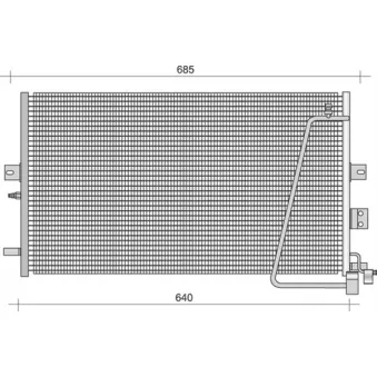 Condenseur, climatisation MAGNETI MARELLI 350203448000