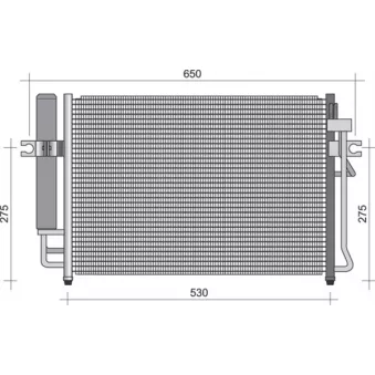 Condenseur, climatisation MAGNETI MARELLI 350203473000
