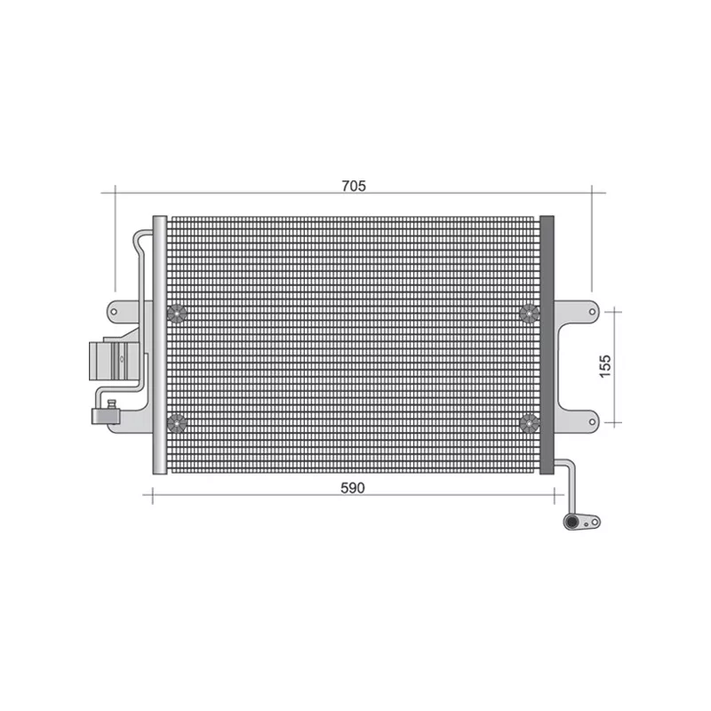 Condenseur, climatisation MAGNETI MARELLI 350203435000