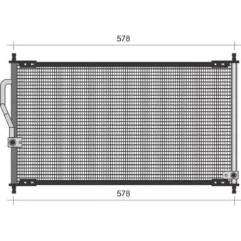 Condenseur, climatisation MAGNETI MARELLI 350203484000