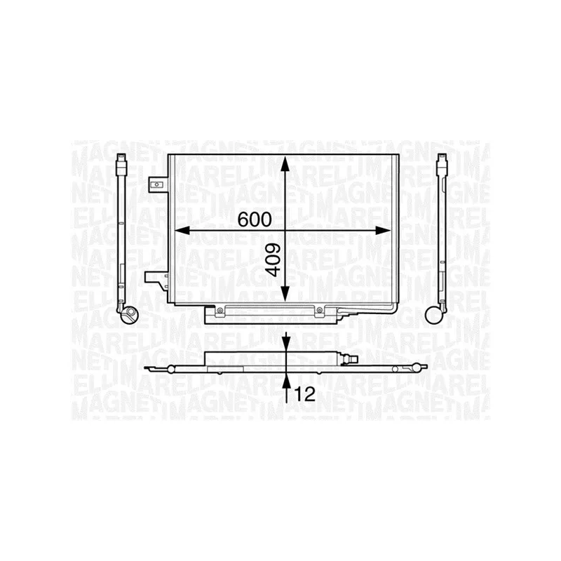 Condenseur, climatisation MAGNETI MARELLI 350203624000