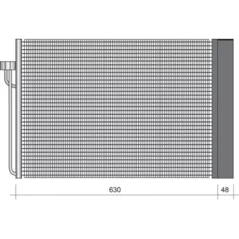 Condenseur, climatisation MAGNETI MARELLI 350203475000