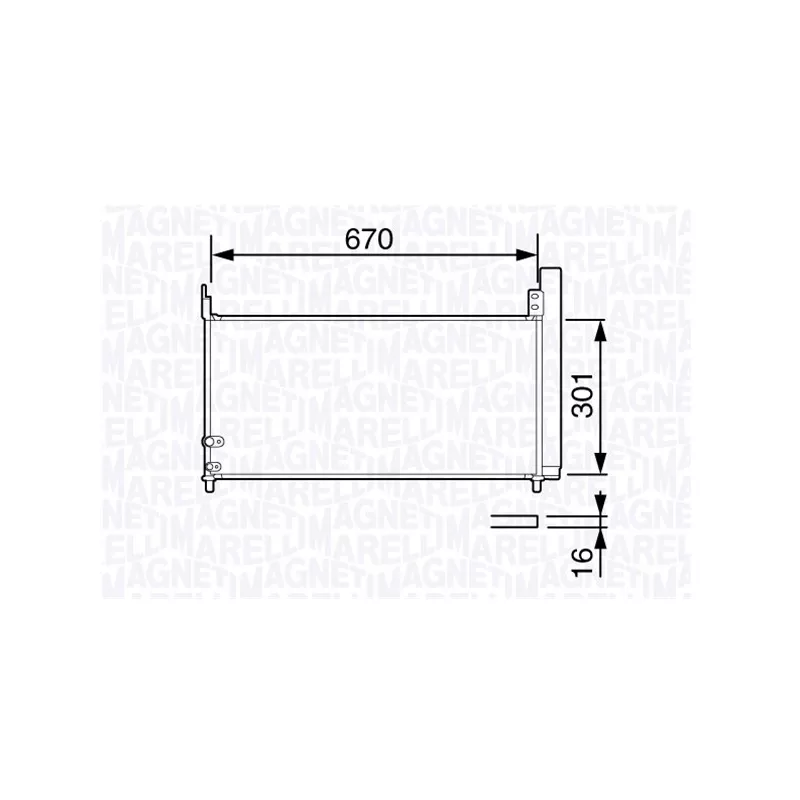 Condenseur, climatisation MAGNETI MARELLI 350203694000