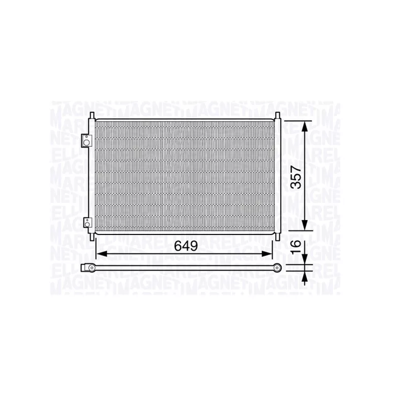 Condenseur, climatisation MAGNETI MARELLI 350203665000