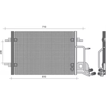 Condenseur, climatisation MAGNETI MARELLI 350203492000