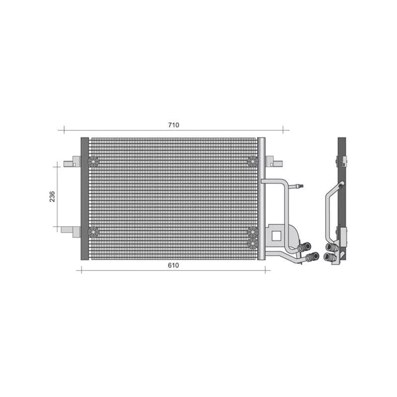 Condenseur, climatisation MAGNETI MARELLI 350203492000