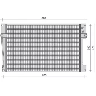 Condenseur, climatisation MAGNETI MARELLI 350203452000