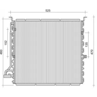 Condenseur, climatisation MAGNETI MARELLI 350203455000
