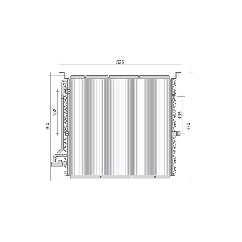 Condenseur, climatisation MAGNETI MARELLI 350203455000
