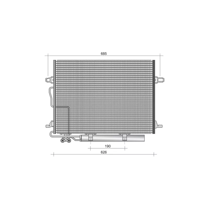 Condenseur, climatisation MAGNETI MARELLI 350203438000