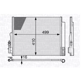 Condenseur, climatisation MAGNETI MARELLI 350203723000