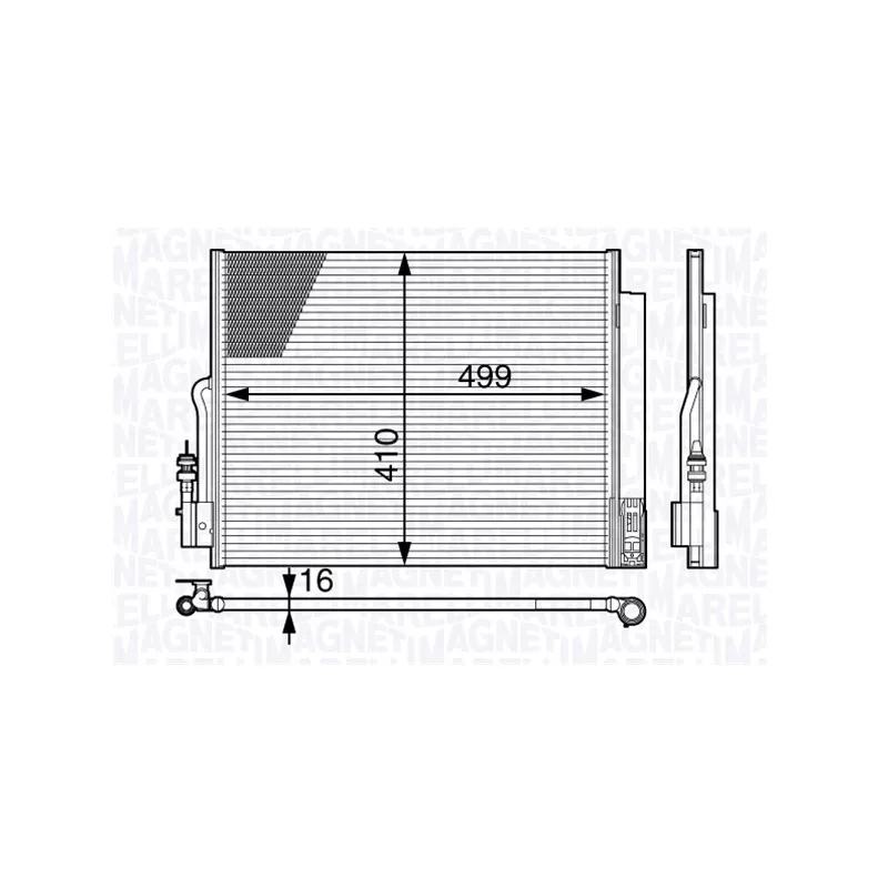 Condenseur, climatisation MAGNETI MARELLI 350203723000