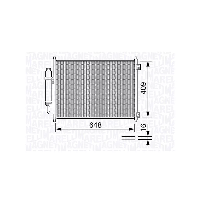 Condenseur, climatisation MAGNETI MARELLI 350203669000