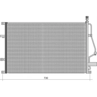 Condenseur, climatisation MAGNETI MARELLI 350203488000