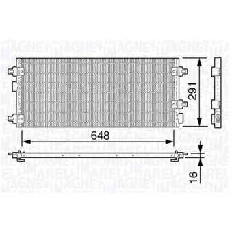 Condenseur, climatisation MAGNETI MARELLI 350203647000