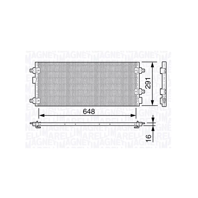 Condenseur, climatisation MAGNETI MARELLI 350203647000