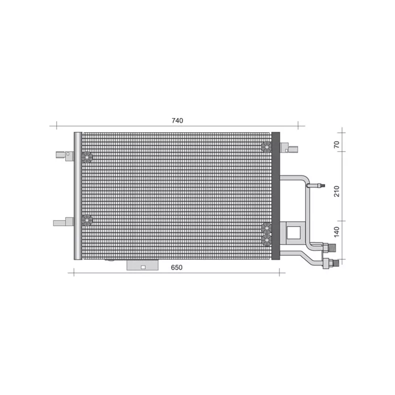Condenseur, climatisation MAGNETI MARELLI 350203493000