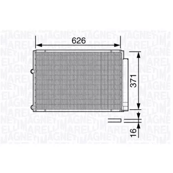 Condenseur, climatisation MAGNETI MARELLI 350203682000
