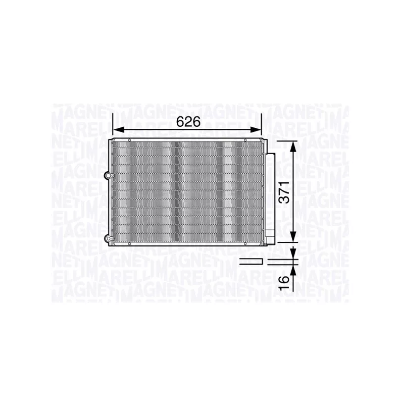 Condenseur, climatisation MAGNETI MARELLI 350203682000