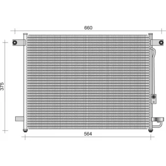 Condenseur, climatisation MAGNETI MARELLI 350203432000