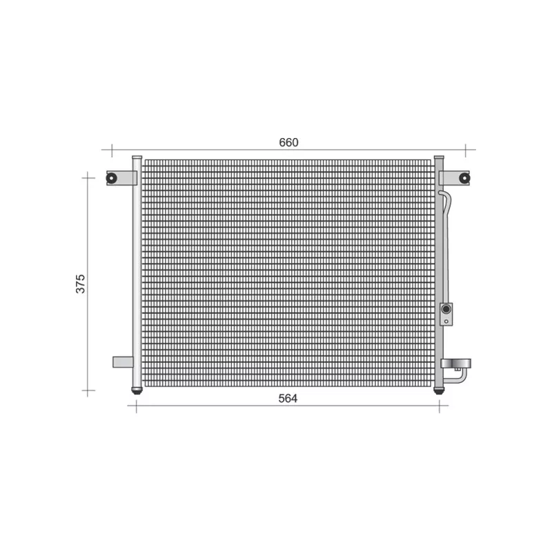 Condenseur, climatisation MAGNETI MARELLI 350203432000