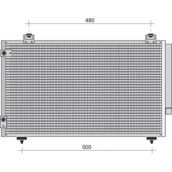 Condenseur, climatisation MAGNETI MARELLI 350203423000