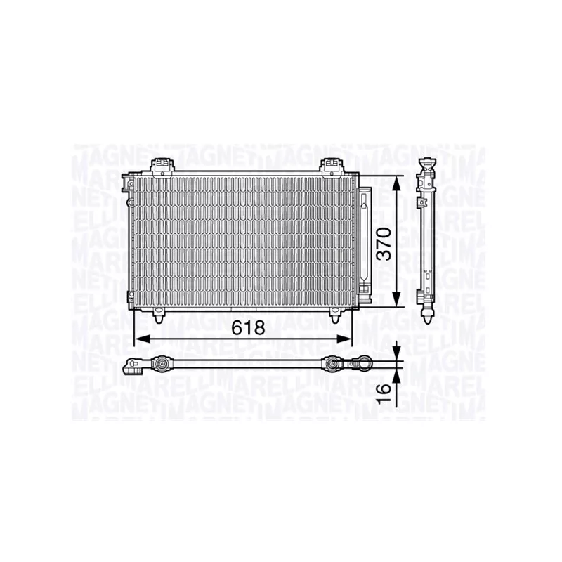 Condenseur, climatisation MAGNETI MARELLI 350203679000