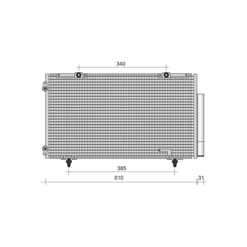 Condenseur, climatisation MAGNETI MARELLI 350203483000