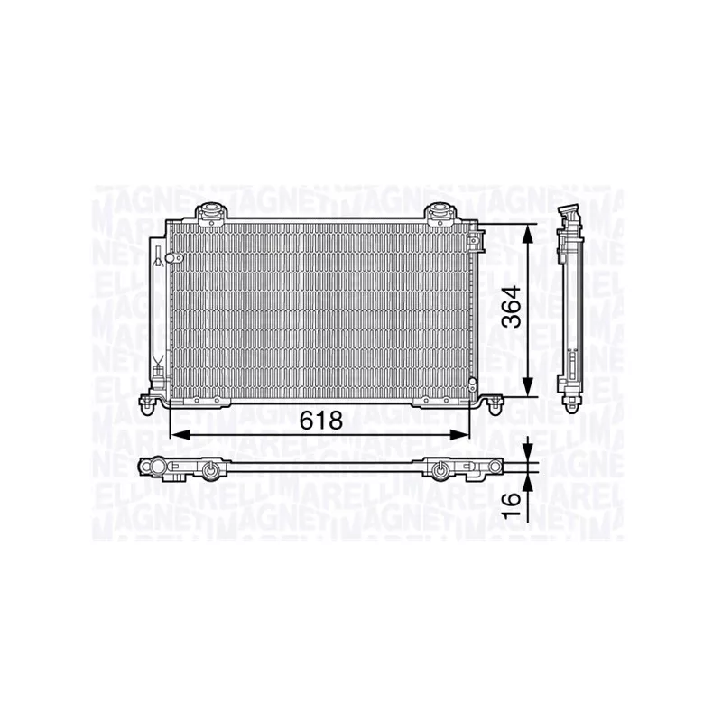 Condenseur, climatisation MAGNETI MARELLI 350203681000