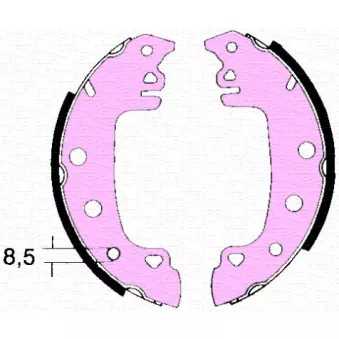 Jeu de 4 plaquettes de frein avant MAGNETI MARELLI 360219192006