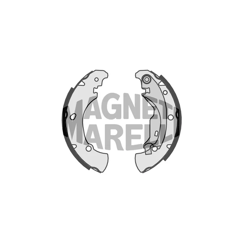 Jeu de 4 plaquettes de frein avant MAGNETI MARELLI 360219192168