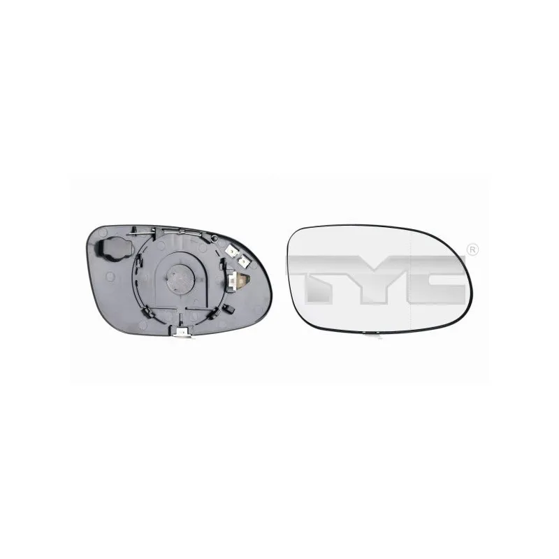 Verre de rétroviseur, rétroviseur extérieur TYC 321-0002-1