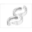 Jeu de 4 plaquettes de frein arrière KOREA C00509OEM - Visuel 1