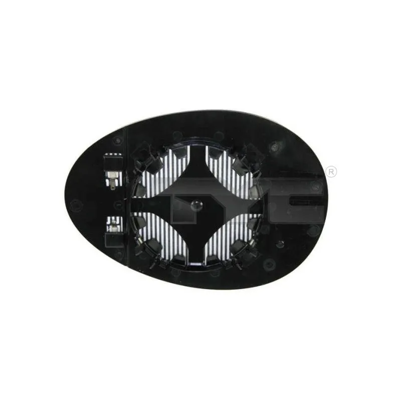 Verre de rétroviseur, rétroviseur extérieur TYC 322-0005-1