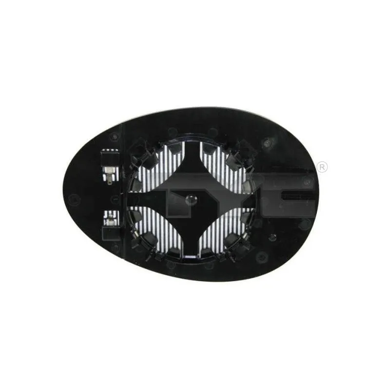 Verre de rétroviseur, rétroviseur extérieur TYC 322-0006-1