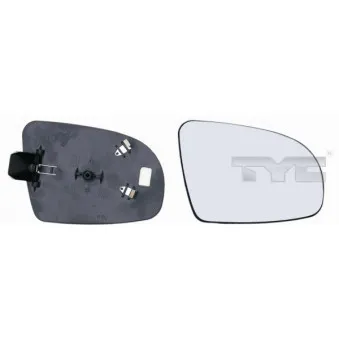 Verre de rétroviseur, rétroviseur extérieur TYC 325-0022-1