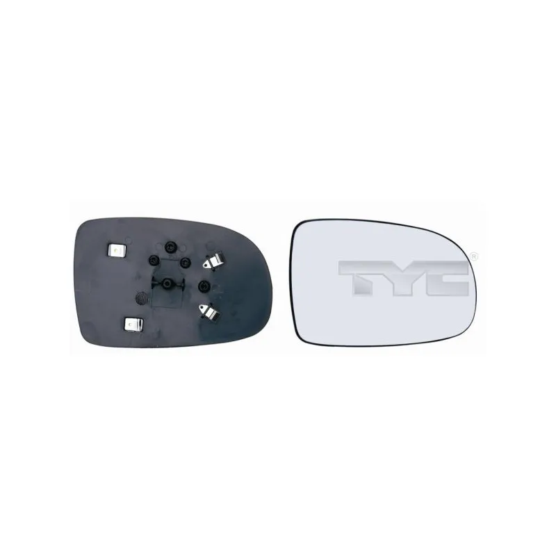 Verre de rétroviseur, rétroviseur extérieur TYC 325-0029-1