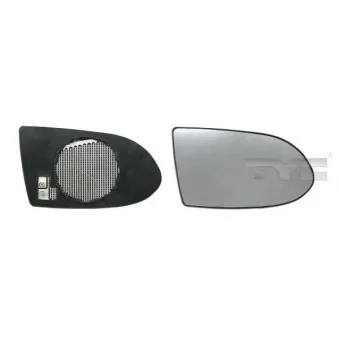 Verre de rétroviseur, rétroviseur extérieur TYC 325-0046-1