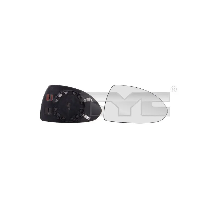Verre de rétroviseur, rétroviseur extérieur TYC 325-0092-1