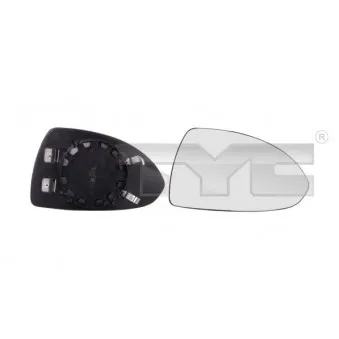 Verre de rétroviseur, rétroviseur extérieur TYC 325-0093-1